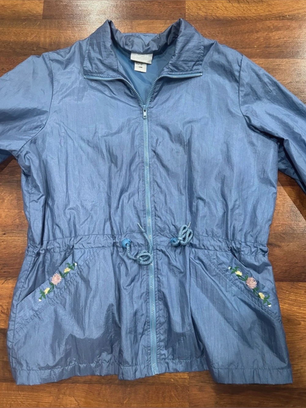 Vintage Blair Embroidered Windbreaker Womens
Large Blue Full Zip